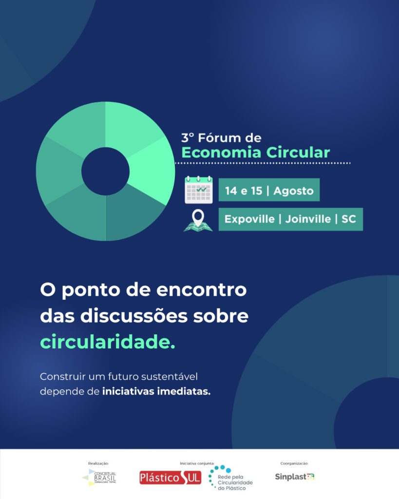 FÓRUM DE ECONOMIA CIRCULAR foi transferido para Joinville e será realizado durante a Interplast