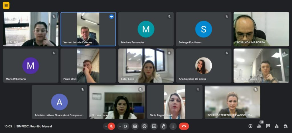SIMPESC: Reunião do grupo PILARES DO CONHECIMENTO